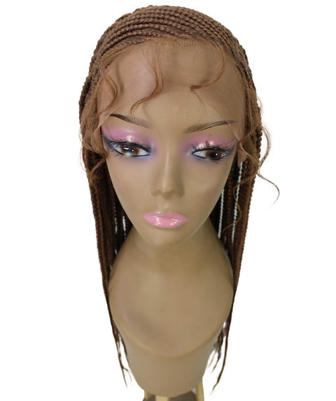 Aina Copper Blonde Cornrow Swiss Braided Wig 