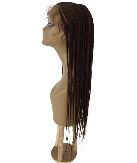 Aina Dark Auburn Cornrow Swiss Braided Wig 