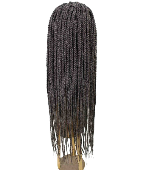 Aina Charcoal Grey Cornrow Swiss Braided Wig