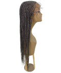 Aina Charcoal Grey Cornrow Swiss Braided Wig