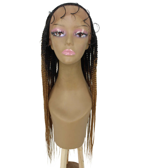 Aina Honey Blonde Ombre Cornrow Swiss Braided Wig