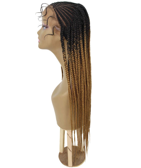 Aina Honey Blonde Ombre Cornrow Swiss Braided Wig