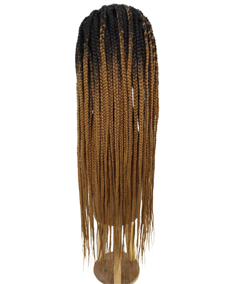Aina Honey Blonde Ombre Cornrow Swiss Braided Wig