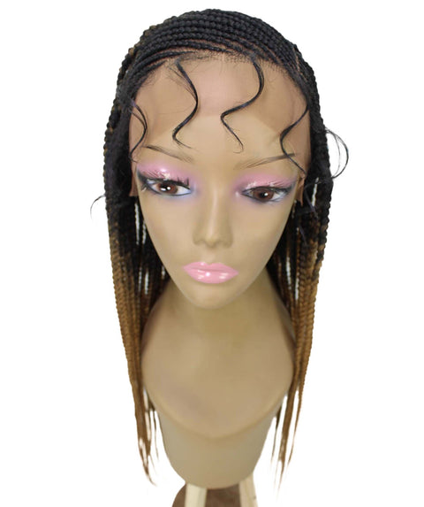 Aina Honey Blonde Ombre Cornrow Swiss Braided Wig