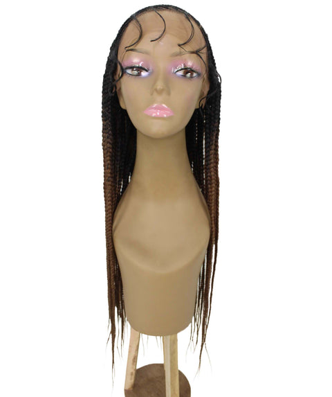 Aina Copper Blonde Ombre Cornrow Swiss Braided Wig 