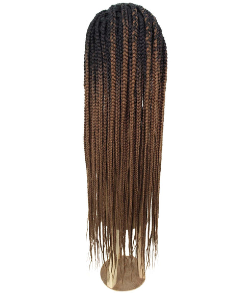 Aina Copper Blonde Ombre Cornrow Swiss Braided Wig 