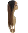 Aina Copper Blonde Ombre Cornrow Swiss Braided Wig 