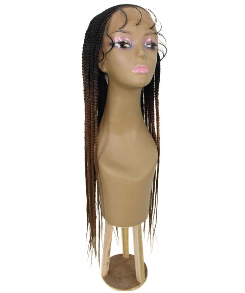Aina Copper Blonde Ombre Cornrow Swiss Braided Wig 