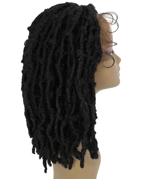Ezelle Natural Black Braided Lace Wig