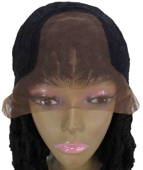 Ezelle Natural Black Braided Lace Wig