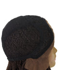  Blue Human Hair Braided Undetectable  Lace Front Wig