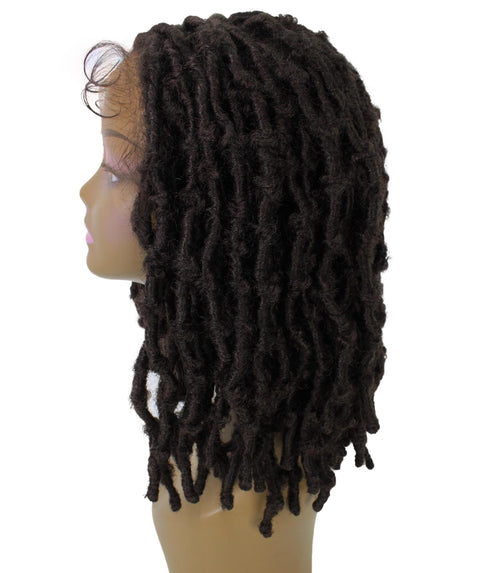 Ezelle Medium Brown Braided Lace Wig 