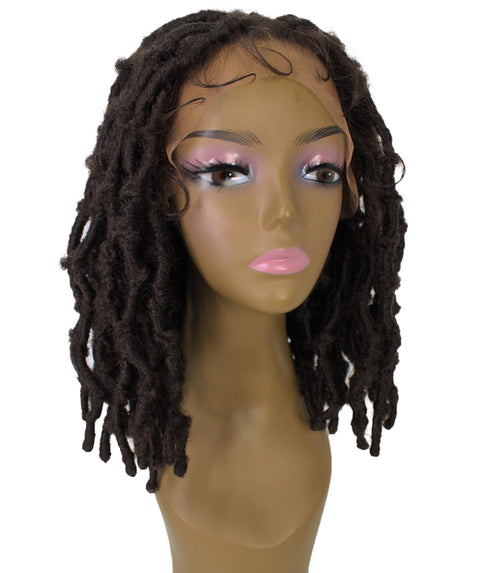 Ezelle Medium Brown Braided Lace Wig 