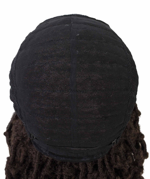  Blue Human Hair Braided Undetectable  Lace Front Wig