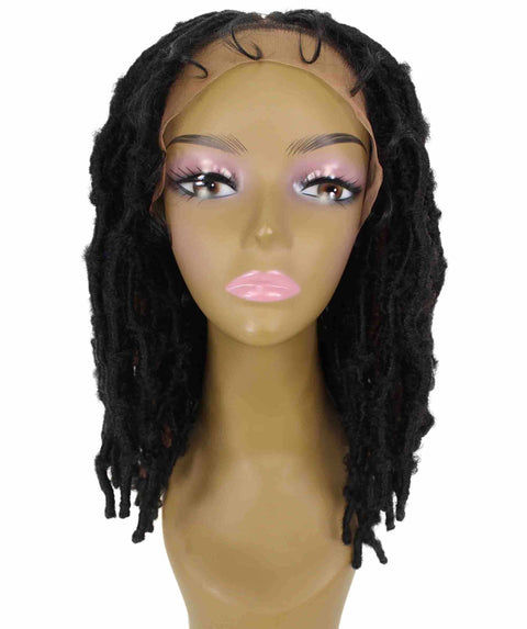 Ezelle Black and Brown Braided Lace Wig