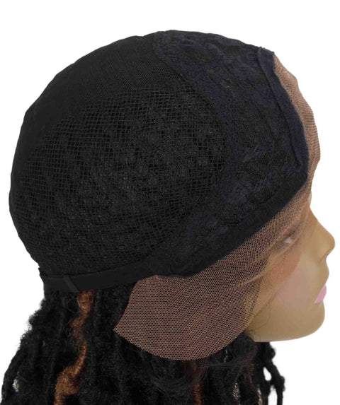  Blue Human Hair Braided Undetectable  Lace Front Wig