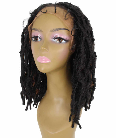Ezelle Black and Brown Braided Lace Wig