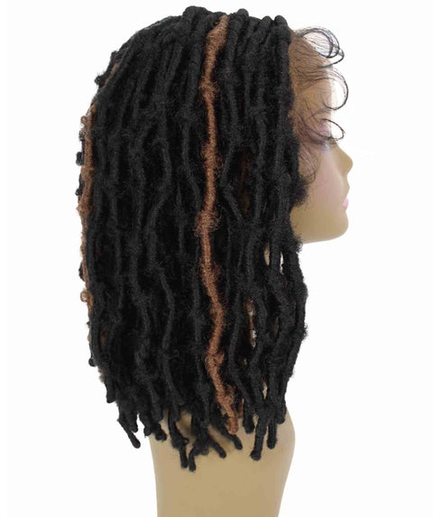 Ezelle Black and Brown Braided Lace Wig