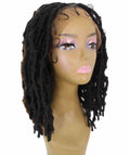 Ezelle Black and Brown Braided Lace Wig