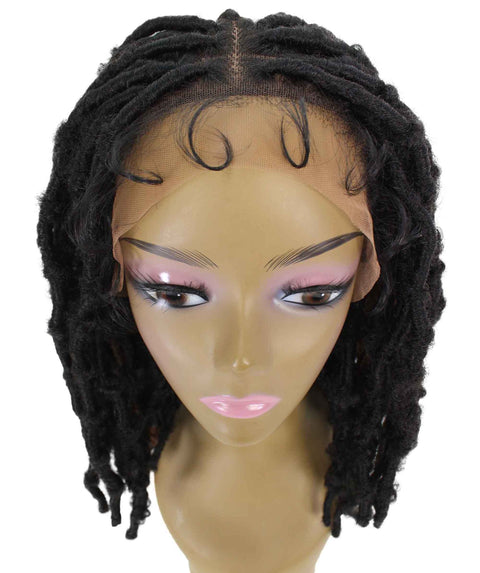Ezelle Black and Brown Braided Lace Wig