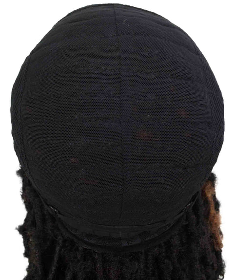  Blue Human Hair Braided Undetectable  Lace Front Wig