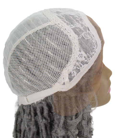 Blue Human Hair Braided Undetectable Lace Front Wig