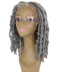 Ezelle Light Grey Braided Lace Wig