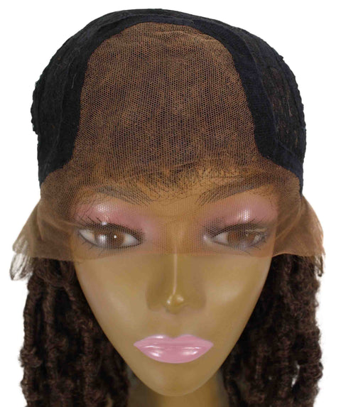 Blue Human Hair Braided Undetectable Lace Front Wig