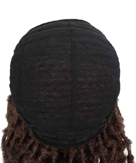 Blue Human Hair Braided Undetectable Lace Front Wig