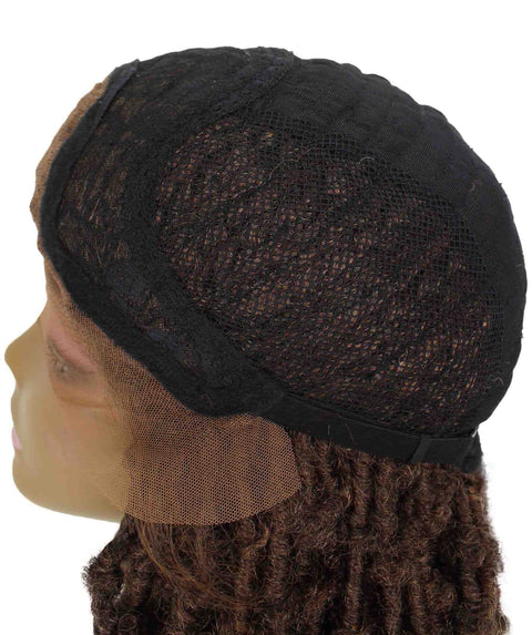 Blue Human Hair Braided Undetectable Lace Front Wig