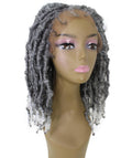 Ezelle White Ombre Braided Lace Wig