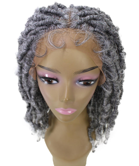 Ezelle White Ombre Braided Lace Wig