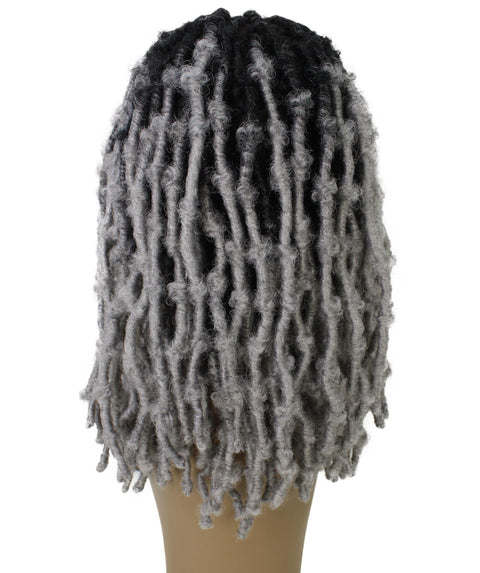 Ezelle light grey ombre Braided Lace Wig