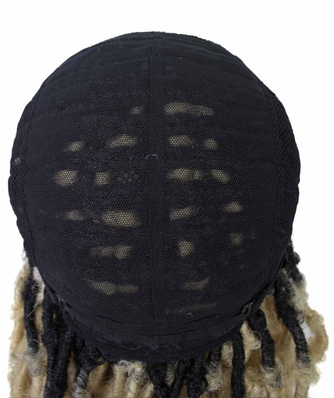 Blue Human Hair Braided Undetectable Lace Front Wig