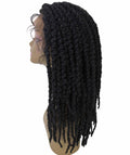 Vasuda Natural Black Dreadlock Braid Synthetic Wig