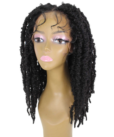 Vasuda Natural Black Box Braids Lace Wig