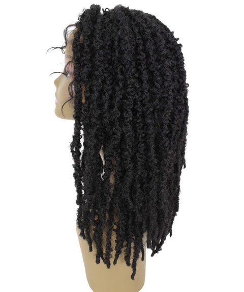 Vasuda Natural Black Box Braids Lace Wig