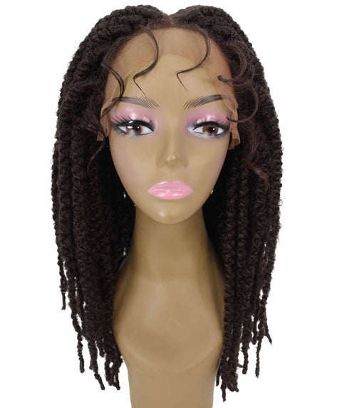 Lika Natural Black Dreadlock Braid Synthetic Wig