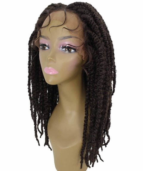 Lika Natural Black Dreadlock Braid Synthetic Wig