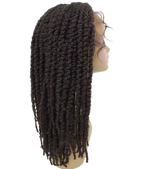 Lika Natural Black Dreadlock Braid Synthetic Wig
