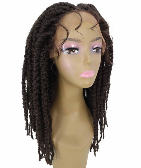 Lika Natural Black Dreadlock Braid Synthetic Wig