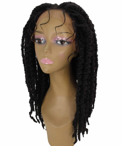 Lika Medium Brown Dreadlock Braid Synthetic Wig 