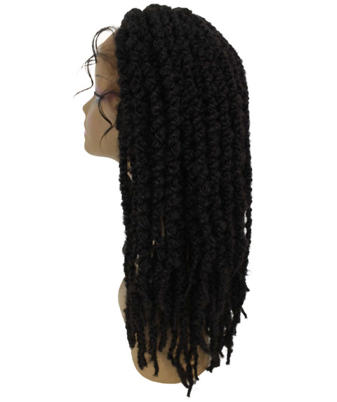 Lika Medium Brown Dreadlock Braid Synthetic Wig 