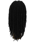 Lika Medium Brown Dreadlock Braid Synthetic Wig 