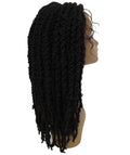 Lika Medium Brown Dreadlock Braid Synthetic Wig 