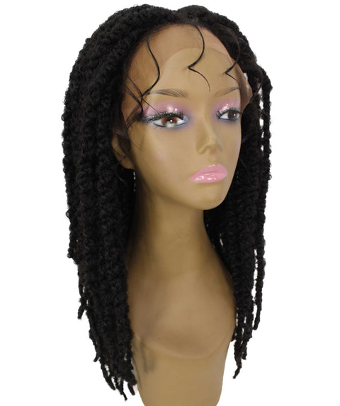 Lika Medium Brown Dreadlock Braid Synthetic Wig 