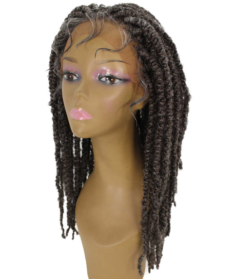 Lika Deep Grey Dreadlock Braid Synthetic Wig