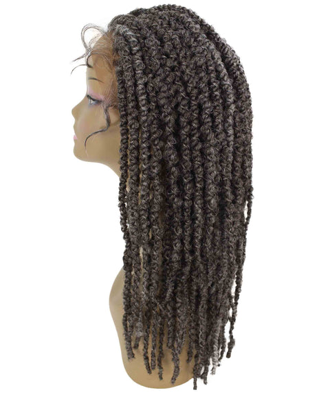 Lika Deep Grey Dreadlock Braid Synthetic Wig