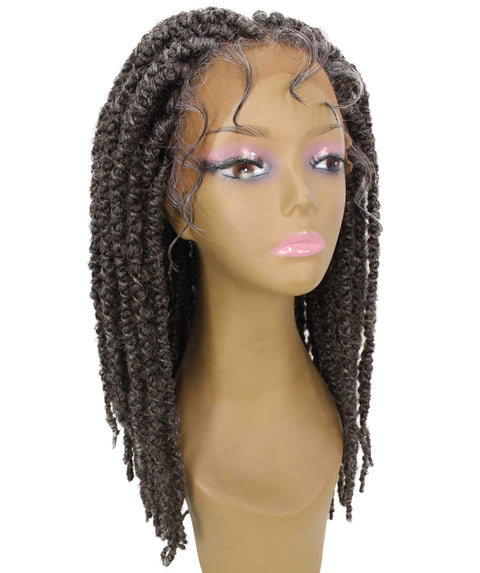 Lika Deep Grey Dreadlock Braid Synthetic Wig