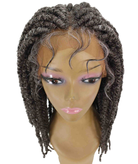 Lika Deep Grey Dreadlock Braid Synthetic Wig